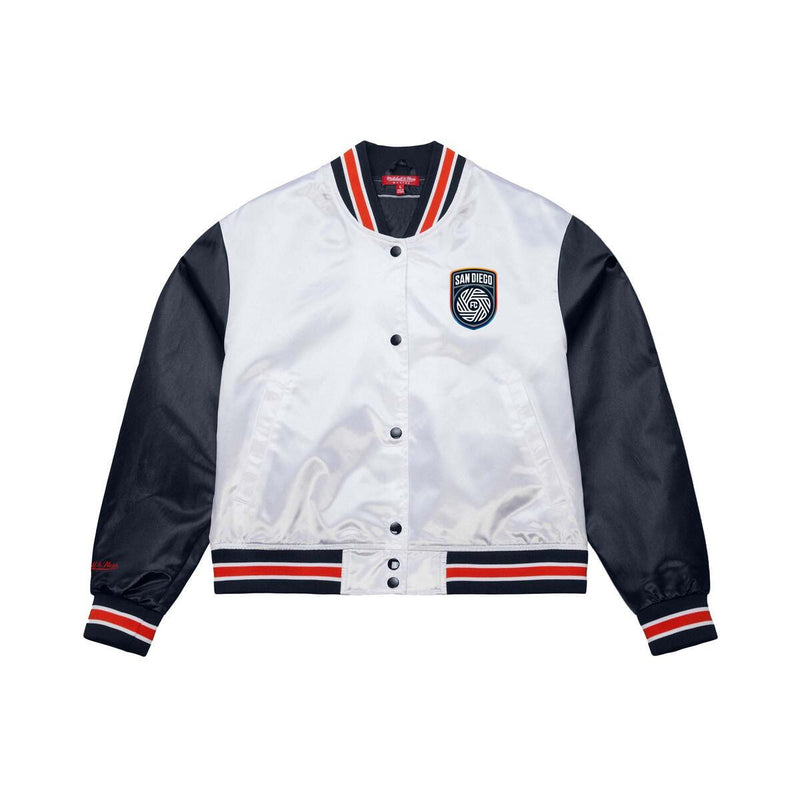 NHL WOMEN'S CROP SATIN JACKET FLYERS - Image 1 NHL WOMEN'S CROP SATIN JACKET FLYERS - Image 1