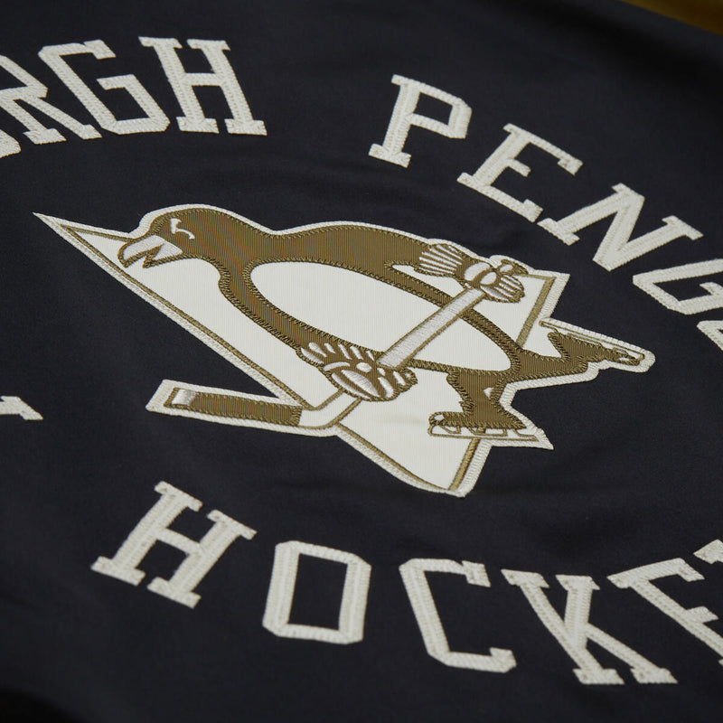 NHL DOUBLE CLUTCH LW SATIN JACKET PITTSBURGH PENGUINS - Image 5 NHL DOUBLE CLUTCH LW SATIN JACKET PITTSBURGH PENGUINS - Image 5