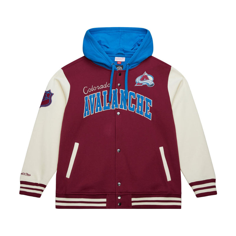 NHL COURTSIDE FLEECE BUTTON FRONT AVALANCHE - Image 1 NHL COURTSIDE FLEECE BUTTON FRONT AVALANCHE - Image 1