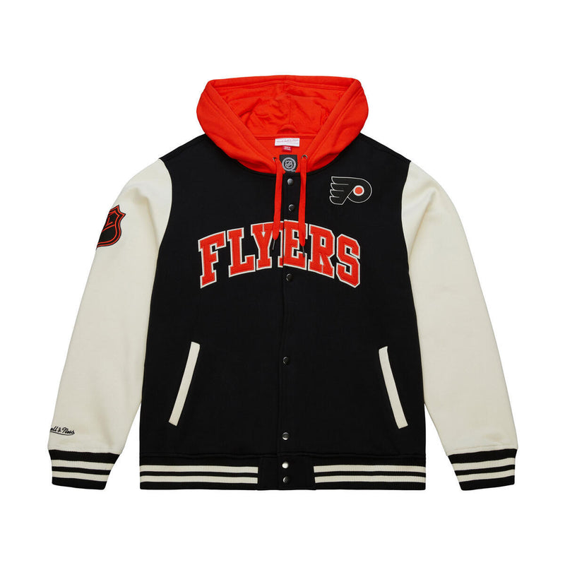 NHL COURTSIDE FLEECE BUTTON FRONT FLYERS - Image 1 NHL COURTSIDE FLEECE BUTTON FRONT FLYERS - Image 1