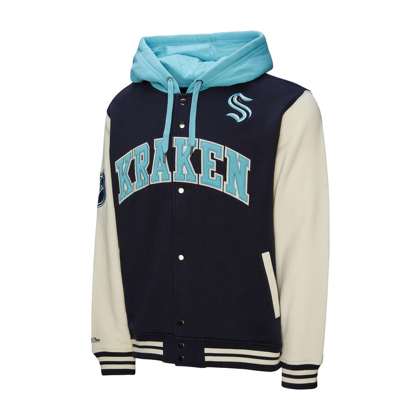 NHL COURTSIDE FLEECE BUTTON FRONT KRAKEN - Image 7 NHL COURTSIDE FLEECE BUTTON FRONT KRAKEN - Image 7