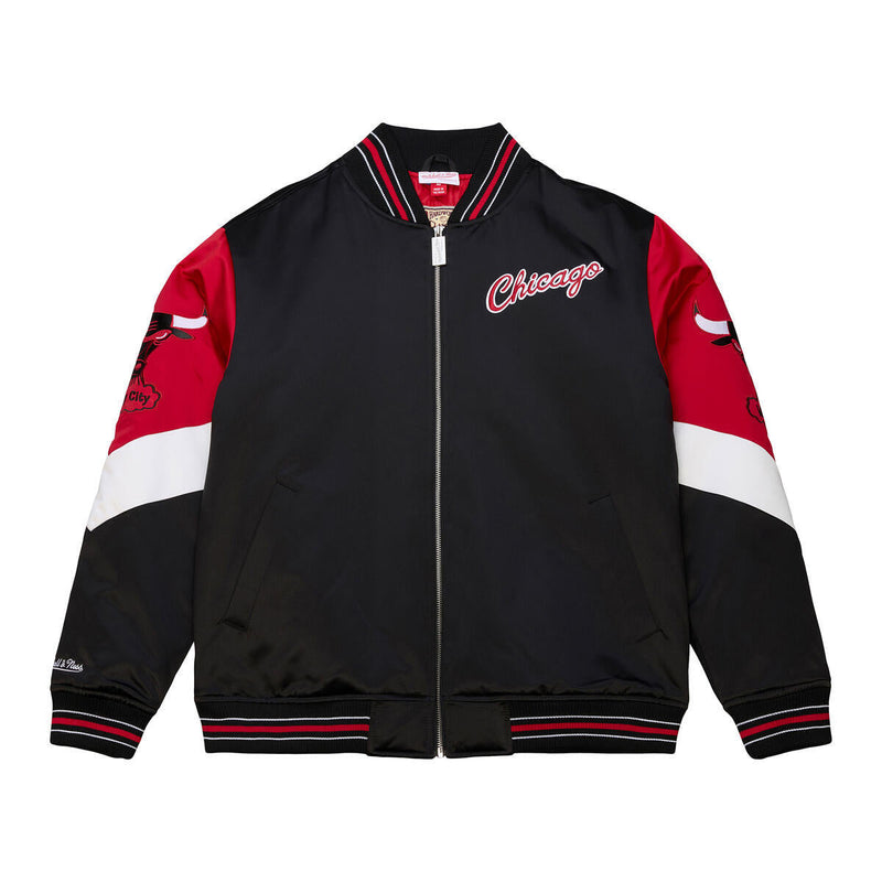 NBA THROW IT BACK HEAVYWEIGHT SATIN JACKET VINTAGE BULLS - Image 1 NBA THROW IT BACK HEAVYWEIGHT SATIN JACKET VINTAGE BULLS - Image 1
