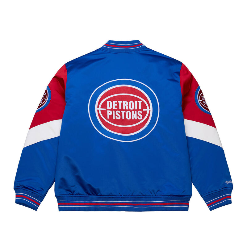 NBA THROW IT BACK HEAVYWEIGHT SATIN JACKET VINTAGE PISTONS - Image 2 NBA THROW IT BACK HEAVYWEIGHT SATIN JACKET VINTAGE PISTONS - Image 2