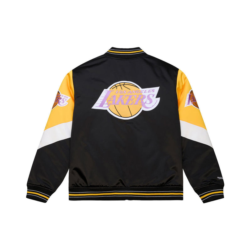 NBA THROW IT BACK HEAVYWEIGHT SATIN JACKET VINTAGE LAKERS - Image 2 NBA THROW IT BACK HEAVYWEIGHT SATIN JACKET VINTAGE LAKERS - Image 2