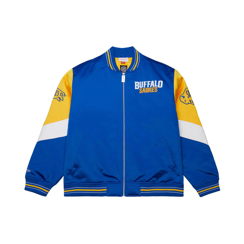 NHL THROW IT BACK HEAVYWEIGHT SATIN JACKET CURRENT SABRES - Image 1 NHL THROW IT BACK HEAVYWEIGHT SATIN JACKET CURRENT SABRES - Image 1