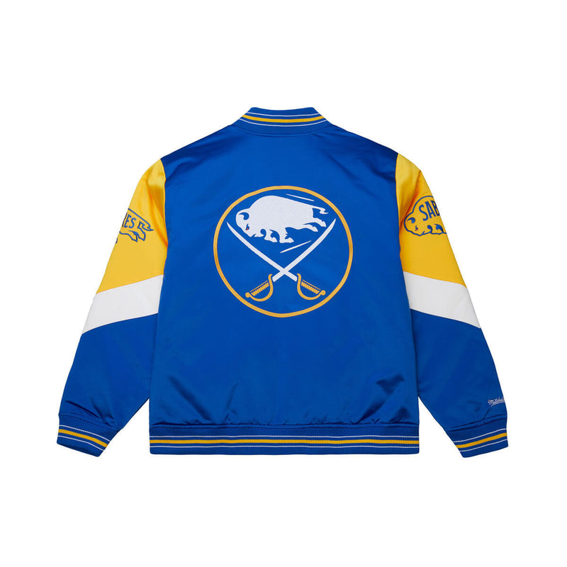 NHL THROW IT BACK HEAVYWEIGHT SATIN JACKET CURRENT SABRES - Image 2 NHL THROW IT BACK HEAVYWEIGHT SATIN JACKET CURRENT SABRES - Image 2
