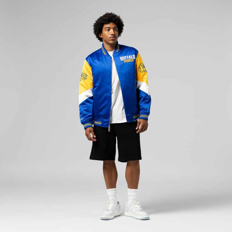 NHL THROW IT BACK HEAVYWEIGHT SATIN JACKET CURRENT SABRES - Image 9 NHL THROW IT BACK HEAVYWEIGHT SATIN JACKET CURRENT SABRES - Image 9