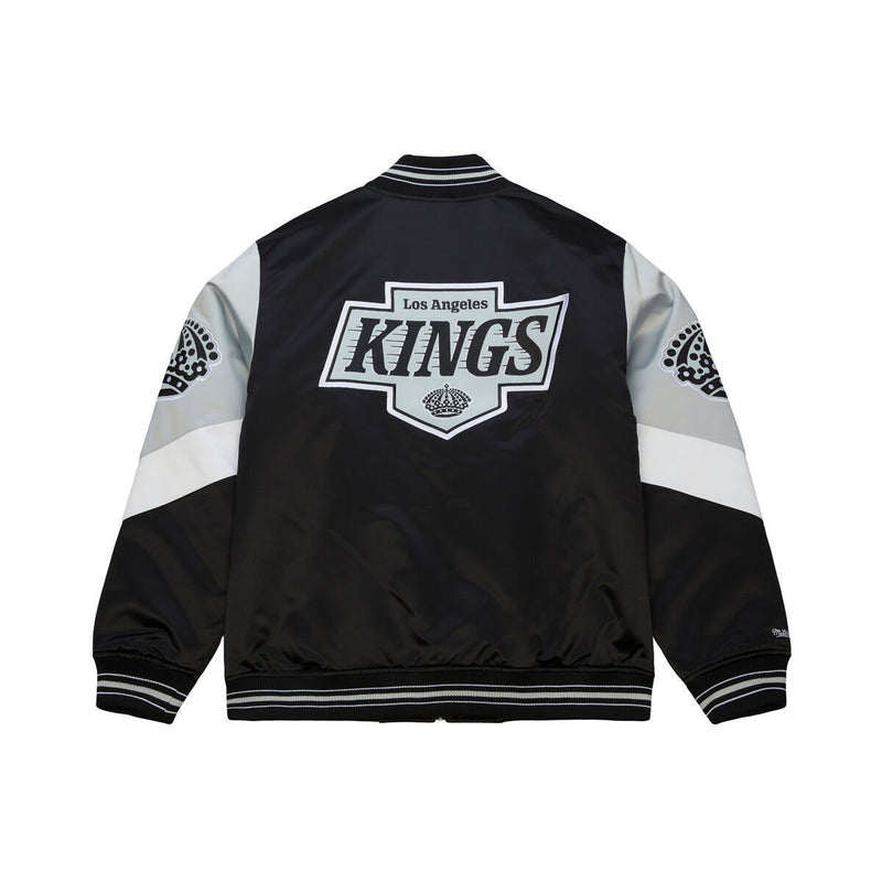 NHL THROW IT BACK HEAVYWEIGHT SATIN JACKET CURRENT KINGS - Image 2 NHL THROW IT BACK HEAVYWEIGHT SATIN JACKET CURRENT KINGS - Image 2