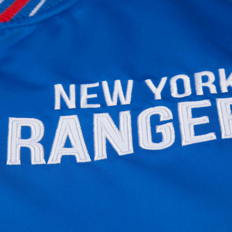 NHL THROW IT BACK HEAVYWEIGHT SATIN JACKET CURRENT RANGERS - Image 3 NHL THROW IT BACK HEAVYWEIGHT SATIN JACKET CURRENT RANGERS - Image 3