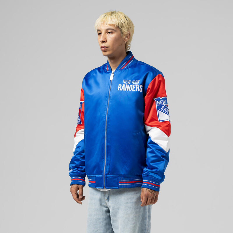 NHL THROW IT BACK HEAVYWEIGHT SATIN JACKET CURRENT RANGERS - Image 9 NHL THROW IT BACK HEAVYWEIGHT SATIN JACKET CURRENT RANGERS - Image 9