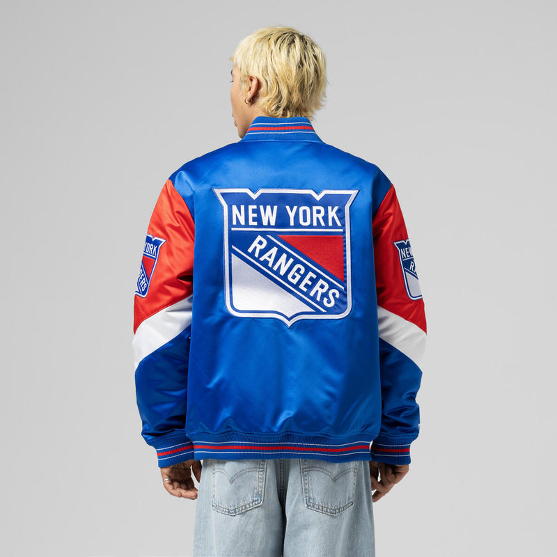 NHL THROW IT BACK HEAVYWEIGHT SATIN JACKET CURRENT RANGERS - Image 10 NHL THROW IT BACK HEAVYWEIGHT SATIN JACKET CURRENT RANGERS - Image 10