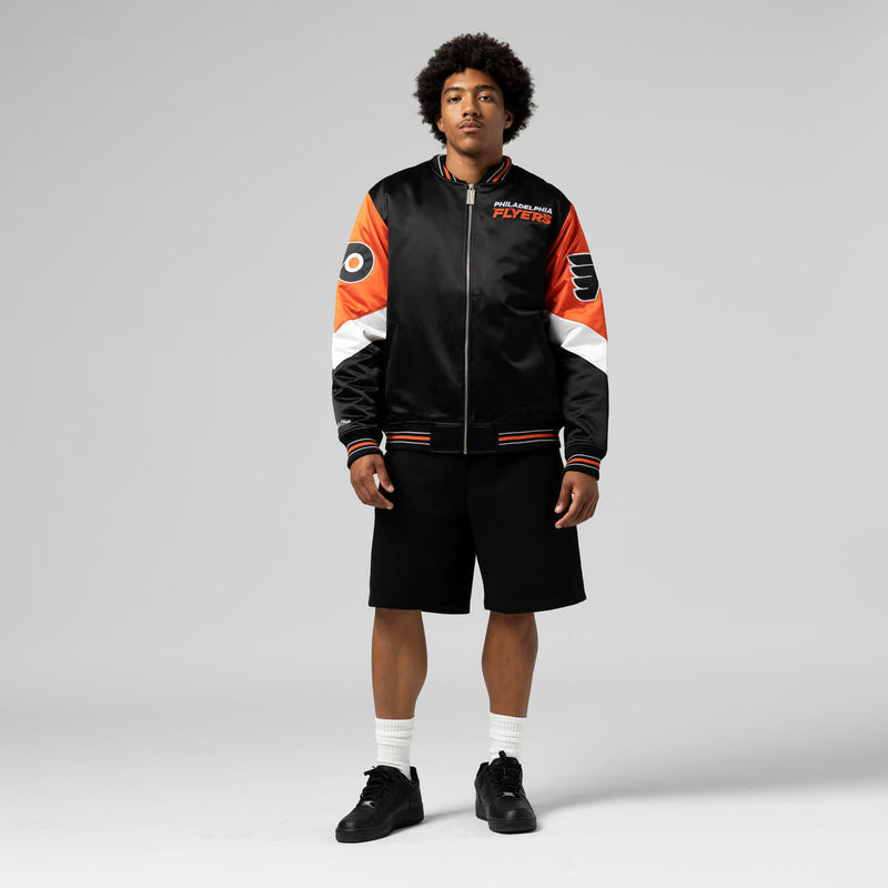 NHL THROW IT BACK HEAVYWEIGHT SATIN JACKET CURRENT FLYERS - Image 9 NHL THROW IT BACK HEAVYWEIGHT SATIN JACKET CURRENT FLYERS - Image 9