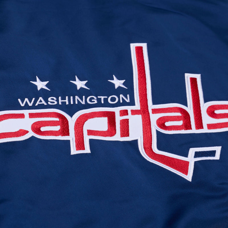 NHL THROW IT BACK HEAVYWEIGHT SATIN JACKET CURRENT CAPITALS - Image 7 NHL THROW IT BACK HEAVYWEIGHT SATIN JACKET CURRENT CAPITALS - Image 7