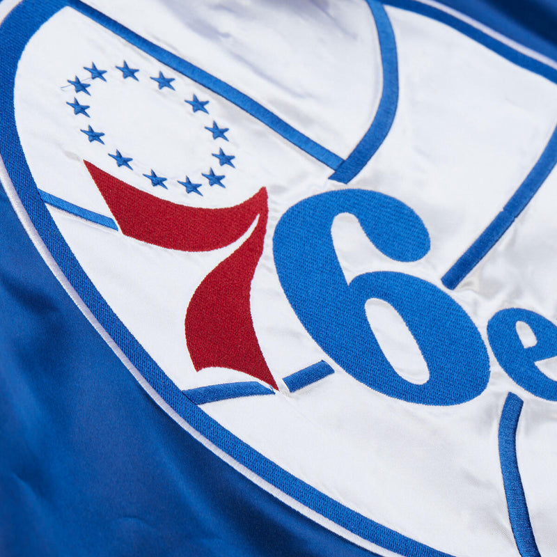 NBA DOWNTOWN COLLECTION SATIN COACHES JACKET VINTAGE 76ERS - Image 5 NBA DOWNTOWN COLLECTION SATIN COACHES JACKET VINTAGE 76ERS - Image 5