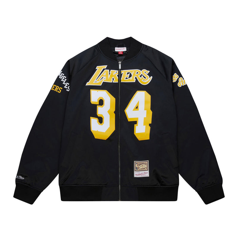 NBA MAXXED OUT SATIN JACKET LAKERS SHAQUILLE O'NEAL - Image 1 NBA MAXXED OUT SATIN JACKET LAKERS SHAQUILLE O'NEAL - Image 1