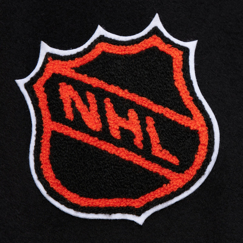 NHL BLACK OUT COLLECTION VARSITY JACKET CURRENTLOGO BRUINS Black JK11349-BBNBLCK - Image 3 NHL BLACK OUT COLLECTION VARSITY JACKET CURRENTLOGO BRUINS Black JK11349-BBNBLCK - Image 3