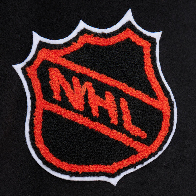 NHL BLACK OUT COLLECTION VARSITY JACKET CURRENTLOGO RANGERS Black JK11349-NYABLCK - Image 3 NHL BLACK OUT COLLECTION VARSITY JACKET CURRENTLOGO RANGERS Black JK11349-NYABLCK - Image 3