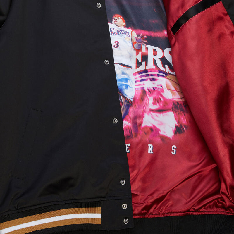 NBA LEGENDS COLLECTION SATIN JACKET PHILADELPHIA 76ERS ALLEN IVERSON - Image 6 NBA LEGENDS COLLECTION SATIN JACKET PHILADELPHIA 76ERS ALLEN IVERSON - Image 6