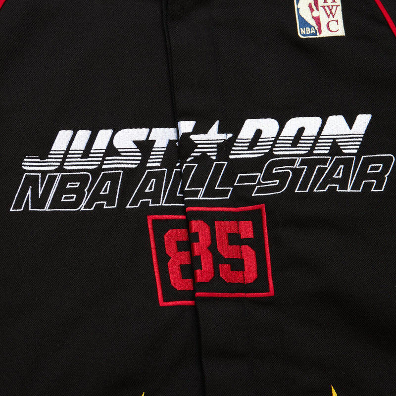 NBA JUST DON RACING JACKET ALL-STAR - Black - Image 4 NBA JUST DON RACING JACKET ALL-STAR - Black - Image 4