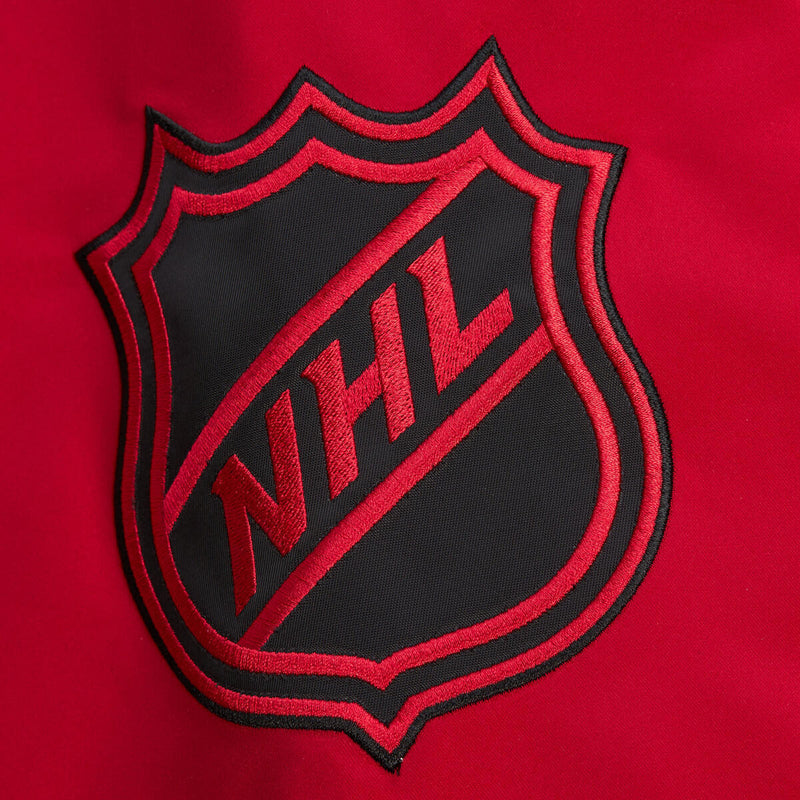 NHL PRIMETIME HEAVYWEIGHT SATIN JACKET CURRENT LOGO BLACKHAWKS Black JK8077-CBHBLCK - Image 4 NHL PRIMETIME HEAVYWEIGHT SATIN JACKET CURRENT LOGO BLACKHAWKS Black JK8077-CBHBLCK - Image 4