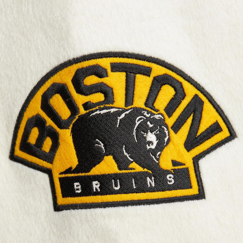 NHL TEAM HISTORY VARSITY JACKET CURRENT LOGO BRUINS Black JK8080-BBNBLCK - Image 5 NHL TEAM HISTORY VARSITY JACKET CURRENT LOGO BRUINS Black JK8080-BBNBLCK - Image 5