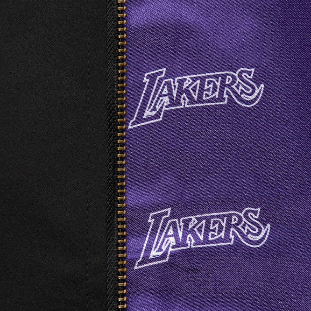NBA TEAM LEADER SATIN BOMBER VINTAGE LOGO LAKERS - Image 7
