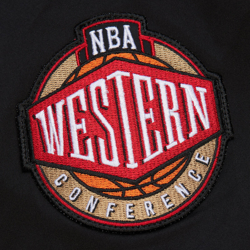 NBA TEAM LEADER SATIN BOMBER VINTAGE LOGO KINGS Black JK8095-SKIBLCK - Image 4 NBA TEAM LEADER SATIN BOMBER VINTAGE LOGO KINGS Black JK8095-SKIBLCK - Image 4