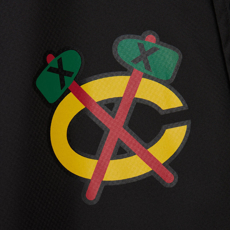 NHL COACHES JACKET BLACKHAWKS Black JK8698-CBHBLCK - Image 3 NHL COACHES JACKET BLACKHAWKS Black JK8698-CBHBLCK - Image 3