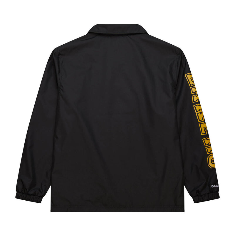 NBA COACHES JACKET LAKERS Black JK8698-LALBLCK - Image 2 NBA COACHES JACKET LAKERS Black JK8698-LALBLCK - Image 2