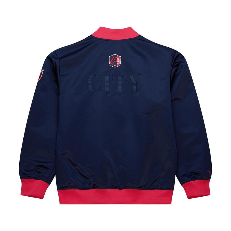 MLS TEAM OG 3.0 LIGHTWEIGHT SATIN JACKET CURRENT LOGO ST. LOUIS Navy JK8849-SLINAVY - Image 2 MLS TEAM OG 3.0 LIGHTWEIGHT SATIN JACKET CURRENT LOGO ST. LOUIS Navy JK8849-SLINAVY - Image 2