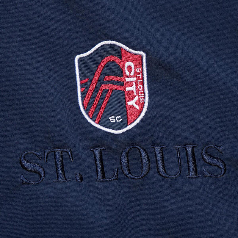 MLS TEAM OG 3.0 LIGHTWEIGHT SATIN JACKET CURRENT LOGO ST. LOUIS Navy JK8849-SLINAVY - Image 3 MLS TEAM OG 3.0 LIGHTWEIGHT SATIN JACKET CURRENT LOGO ST. LOUIS Navy JK8849-SLINAVY - Image 3