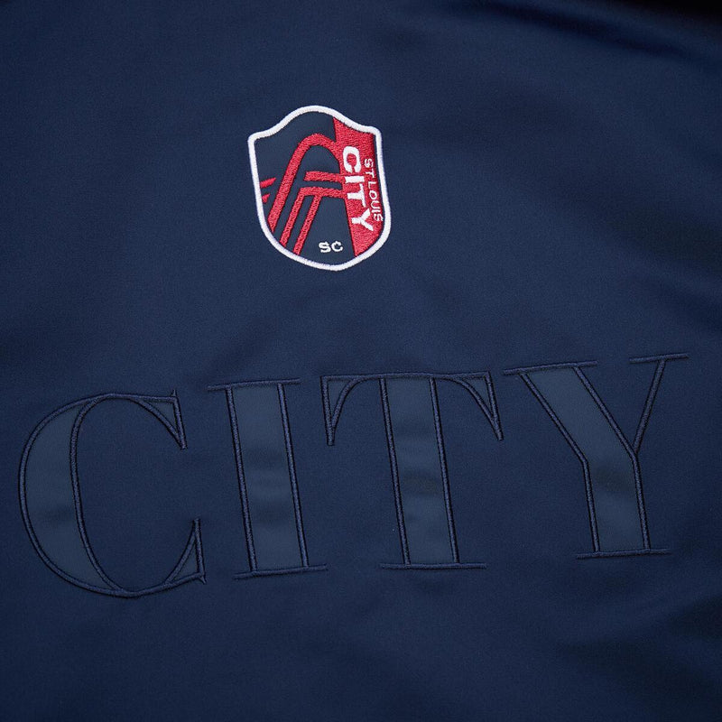 MLS TEAM OG 3.0 LIGHTWEIGHT SATIN JACKET CURRENT LOGO ST. LOUIS Navy JK8849-SLINAVY - Image 5 MLS TEAM OG 3.0 LIGHTWEIGHT SATIN JACKET CURRENT LOGO ST. LOUIS Navy JK8849-SLINAVY - Image 5