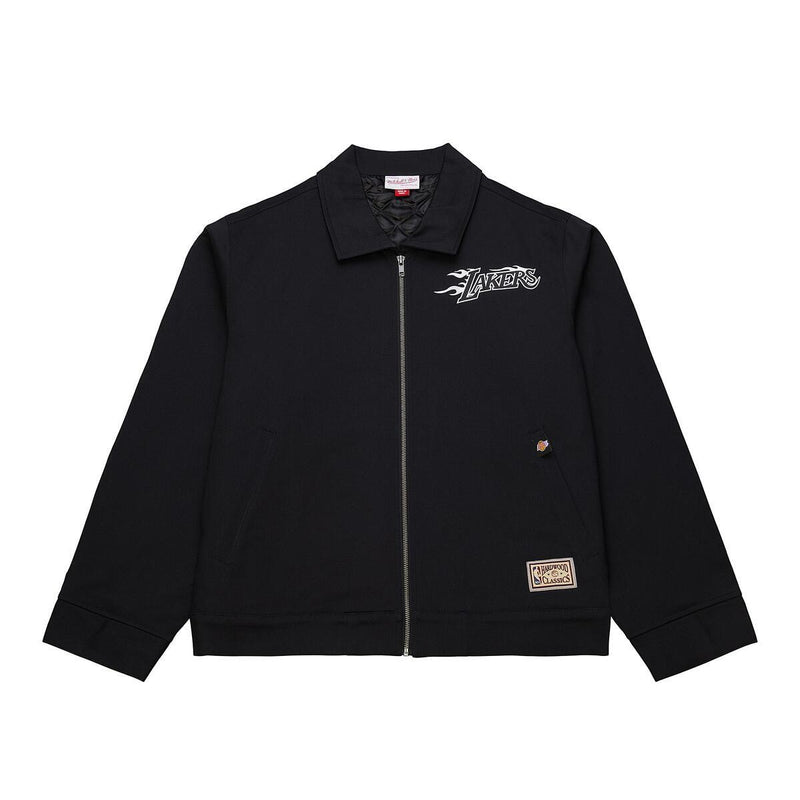 NBA WORKMAN JACKET LAKERS Black JK8915-LALBLCK - Image 1 NBA WORKMAN JACKET LAKERS Black JK8915-LALBLCK - Image 1