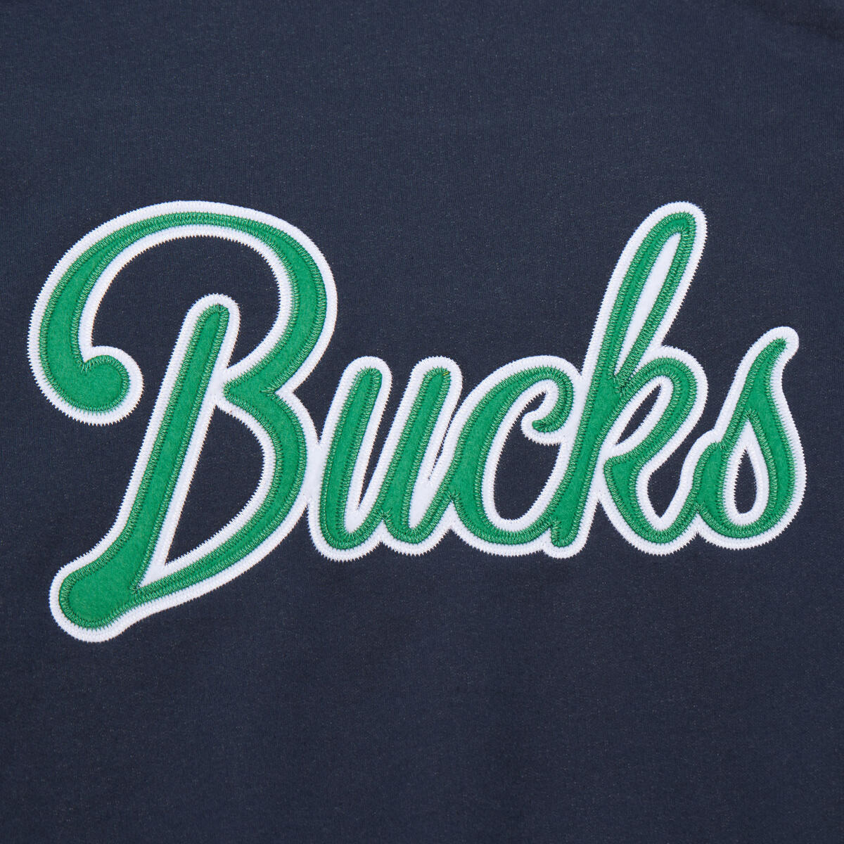 NBA WASHED FLEECE VARSITY JACKET BUCKS White JK9077-MBUWHIT - Image 6