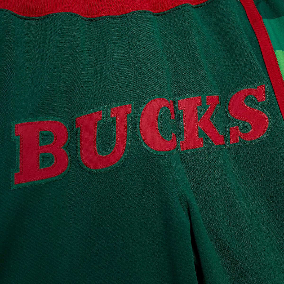 NBA JUST DON HARDWOOD CLASSICS PANTS BUCKS - Green-Red - Image 3