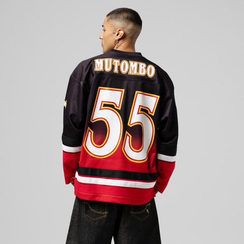 NBA MAXXED OUT FASHION HOCKEY JERSEY HAWKS DIKEMBE MUTOMBO - Image 10 NBA MAXXED OUT FASHION HOCKEY JERSEY HAWKS DIKEMBE MUTOMBO - Image 10