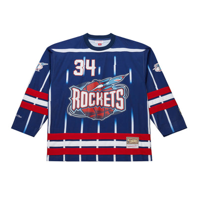 NBA MAXXED OUT FASHION HOCKEY JERSEY ROCKETS HAKEEM OLAJUWON - Image 1