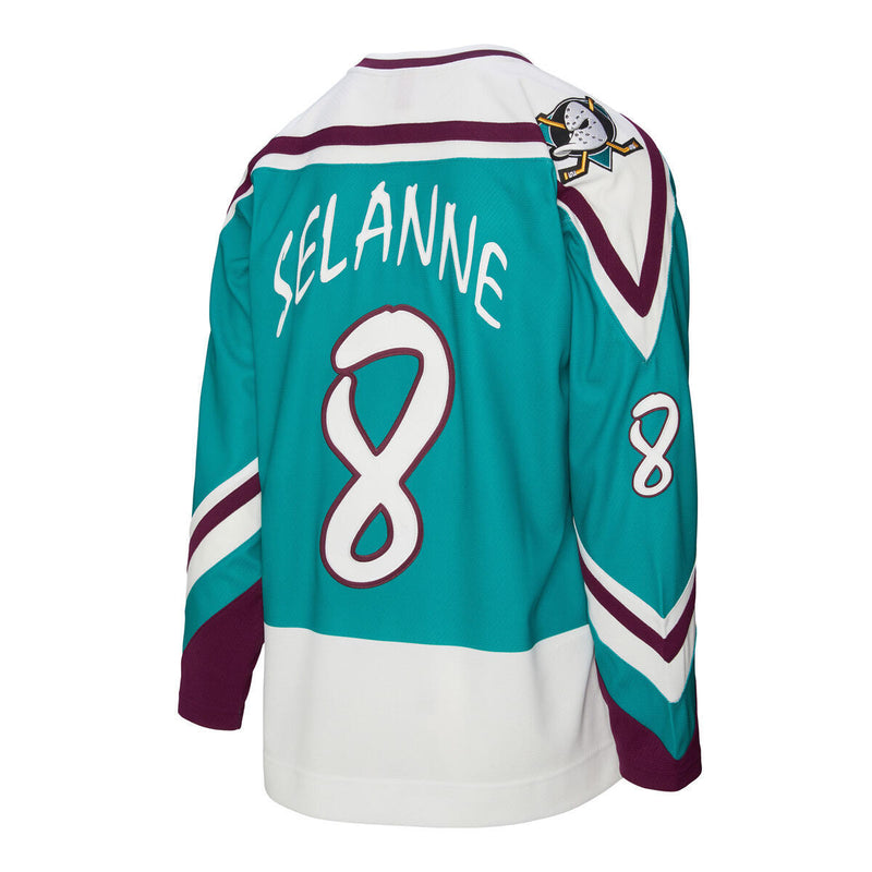 NHL ALTERNATE JERSEY DUCKS 1995 TEEMU SELANNE - DUCKS TEAL - Image 7 NHL ALTERNATE JERSEY DUCKS 1995 TEEMU SELANNE - DUCKS TEAL - Image 7
