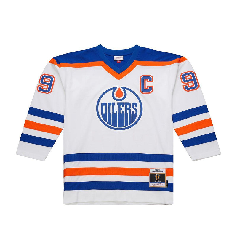 NHL WHITE JERSEY OILERS 1986 WAYNE GRETZKY White JY8933-EDOWHIT - Image 1 NHL WHITE JERSEY OILERS 1986 WAYNE GRETZKY White JY8933-EDOWHIT - Image 1