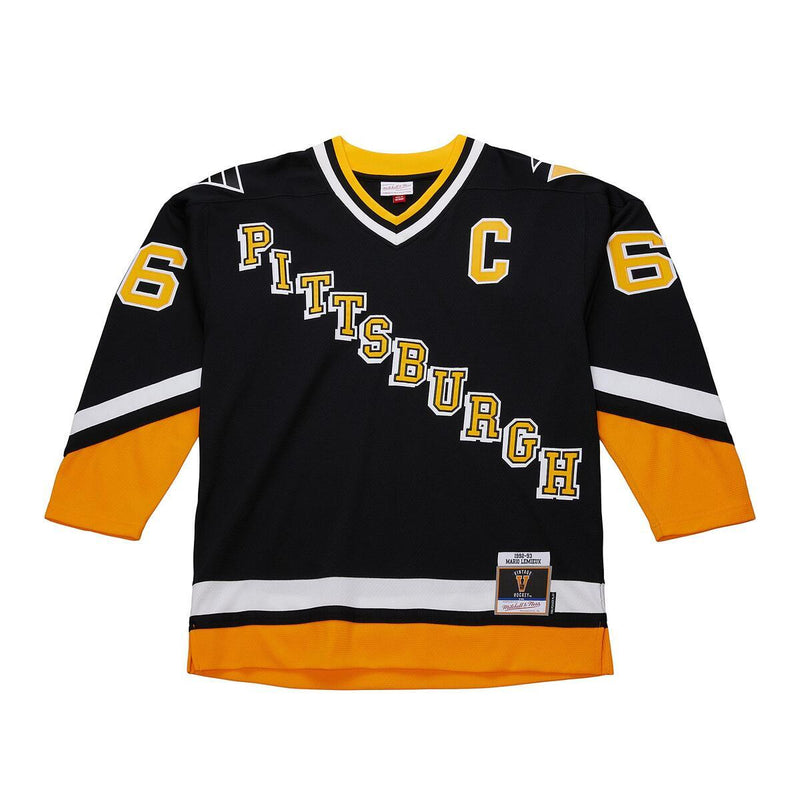 NHL DARK JERSEY PENGUINS 1992 MARIO LEMIEUX - Black - Image 1 NHL DARK JERSEY PENGUINS 1992 MARIO LEMIEUX - Black - Image 1