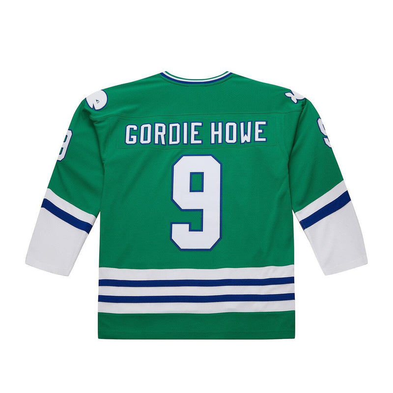 NHL DARK JERSEY WHALERS 1979 GORDIE HOWE Green JY9032-HWHGREN - Image 2 NHL DARK JERSEY WHALERS 1979 GORDIE HOWE Green JY9032-HWHGREN - Image 2