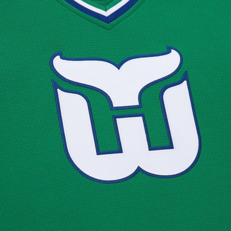 NHL DARK JERSEY WHALERS 1979 GORDIE HOWE Green JY9032-HWHGREN - Image 3 NHL DARK JERSEY WHALERS 1979 GORDIE HOWE Green JY9032-HWHGREN - Image 3