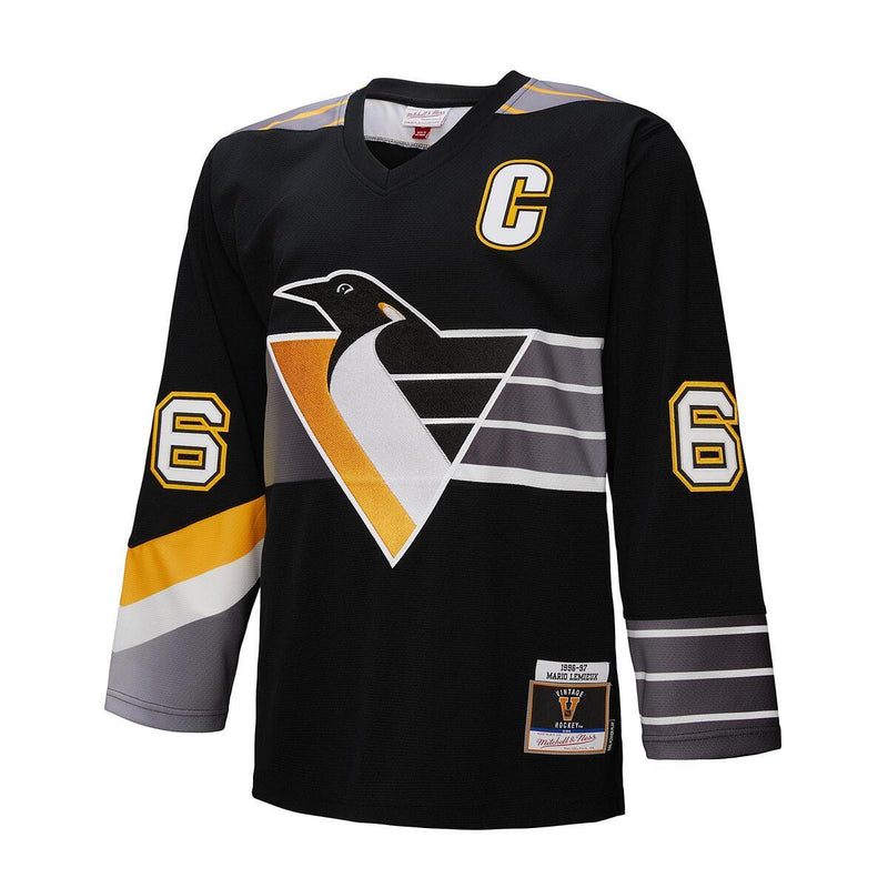 NHL ALTERNATE JERSEY PENGUINS 1996 MARIO LEMIEUX - Black - Image 8 NHL ALTERNATE JERSEY PENGUINS 1996 MARIO LEMIEUX - Black - Image 8