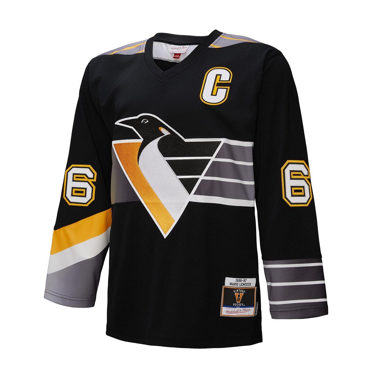 NHL ALTERNATE JERSEY PENGUINS 1996 MARIO LEMIEUX - Black - Image 8