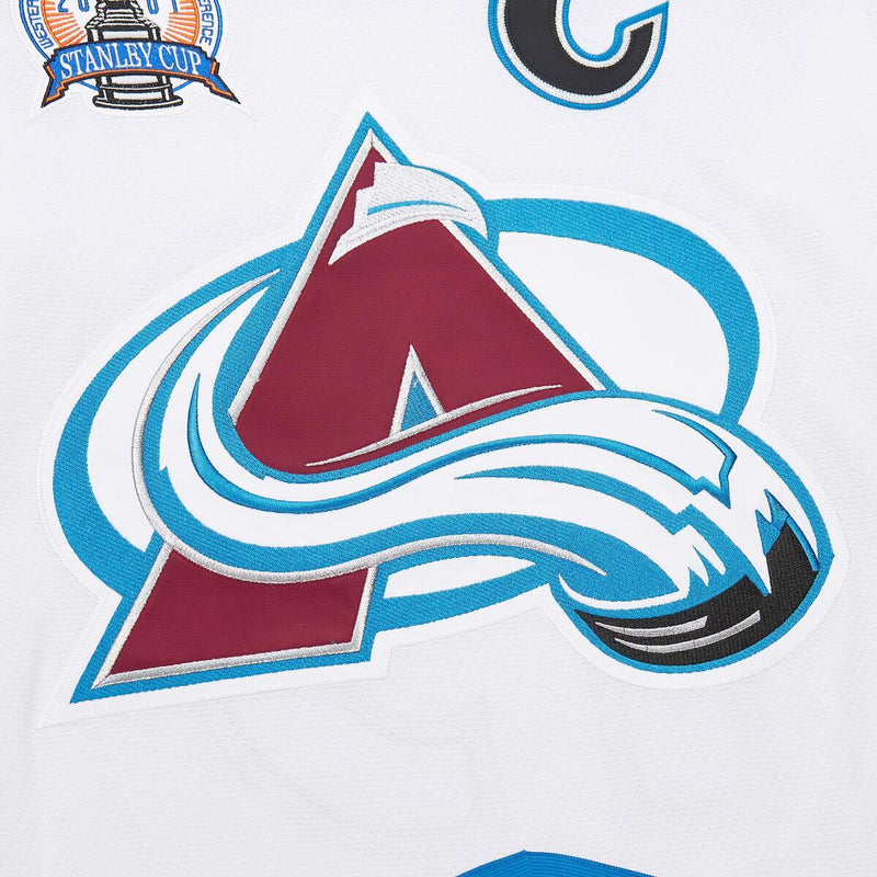 NHL WHITE JERSEY COLORADO AVALANCHE 2000 JOE SAKIC - Image 3 NHL WHITE JERSEY COLORADO AVALANCHE 2000 JOE SAKIC - Image 3