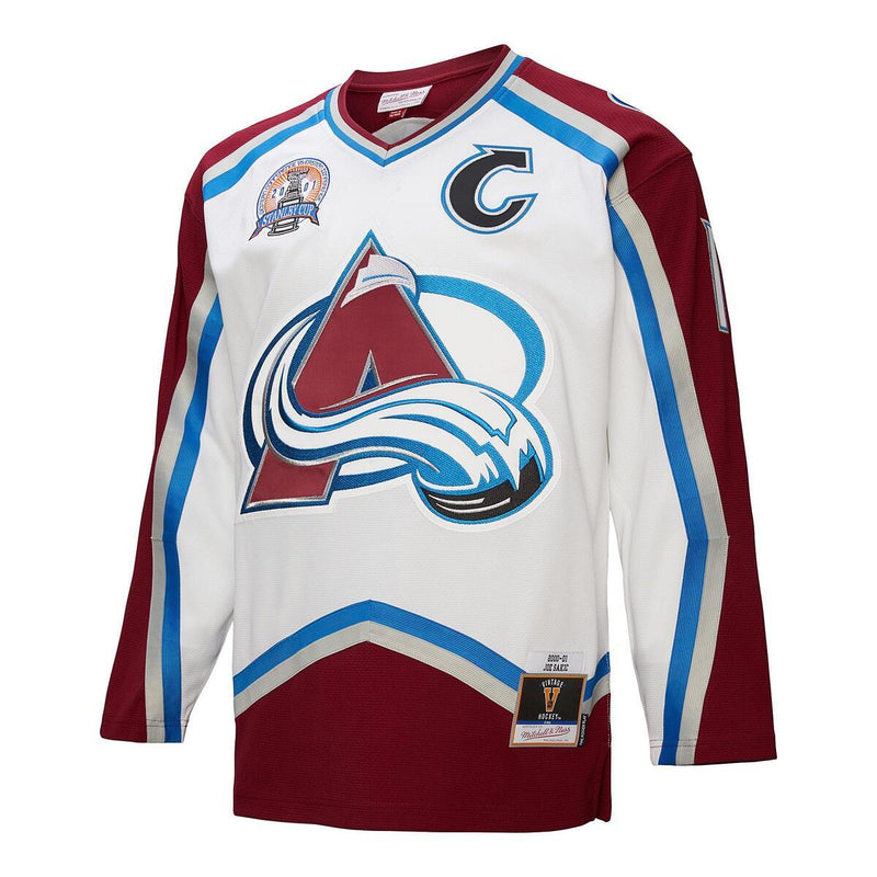 NHL WHITE JERSEY COLORADO AVALANCHE 2000 JOE SAKIC - Image 9 NHL WHITE JERSEY COLORADO AVALANCHE 2000 JOE SAKIC - Image 9