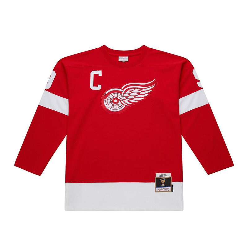 NHL DARK JERSEY RED WINGS 1960 GORDIE HOWE Scarlet JY9057-DRWSCAR - Image 1 NHL DARK JERSEY RED WINGS 1960 GORDIE HOWE Scarlet JY9057-DRWSCAR - Image 1