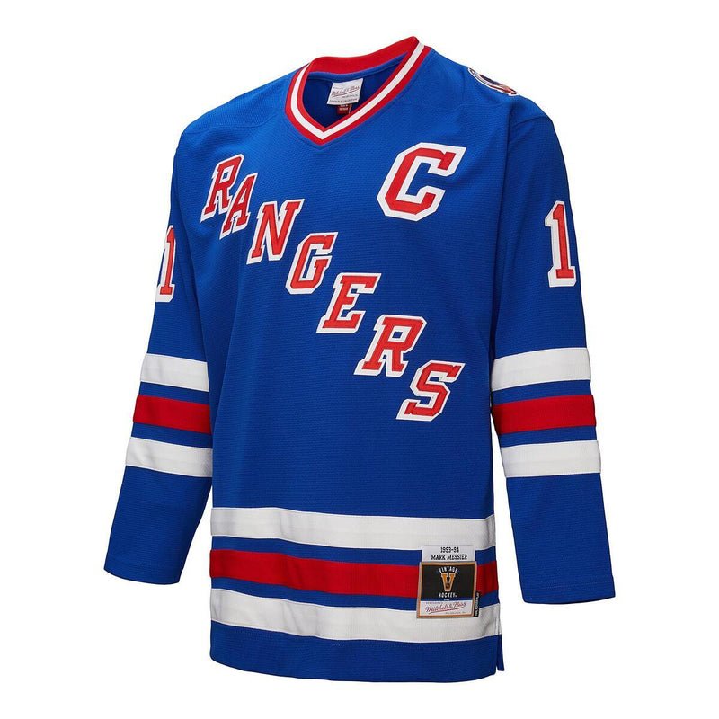 NHL DARK JERSEY RANGERS 1993 MARK MESSIER - Royal - Image 8 NHL DARK JERSEY RANGERS 1993 MARK MESSIER - Royal - Image 8