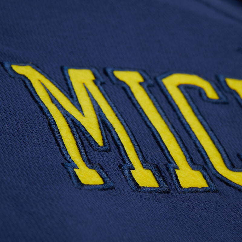 NCAA THERMAL LIGHTWEIGHT HOODIE VINTAGE LOGO MICHIGAN Navy LS9214-UMINAVY - Image 3 NCAA THERMAL LIGHTWEIGHT HOODIE VINTAGE LOGO MICHIGAN Navy LS9214-UMINAVY - Image 3