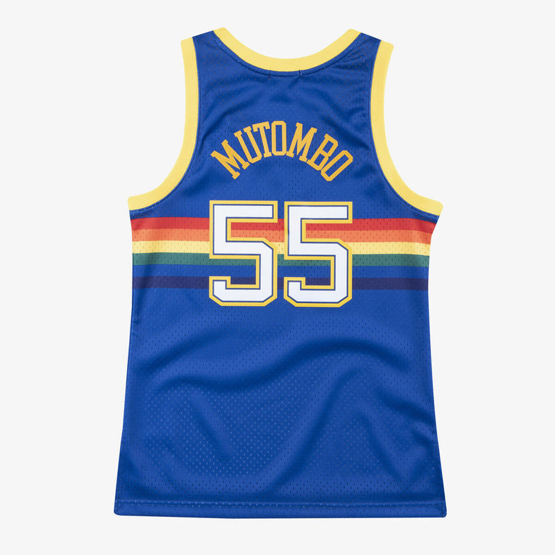 NBA WOMEN'S SWINGMAN JERSEY NUGGETS 1991 DIKEMBE MUTOMBO - Image 2 NBA WOMEN'S SWINGMAN JERSEY NUGGETS 1991 DIKEMBE MUTOMBO - Image 2